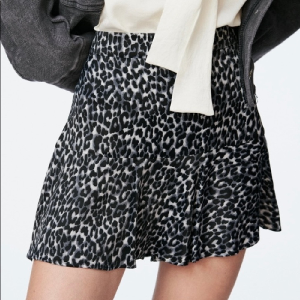 Zara Animal Print Skort